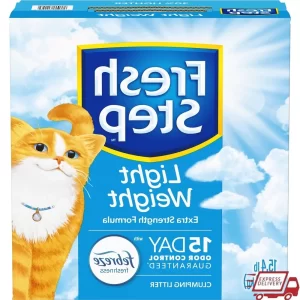 Lightweight Clumping Cat Litter Febreze Odor Control 15 Days ClumpLock Technology Low Dust Easy Scoop Fresh Scent 30% Lighter