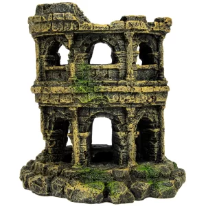 Resin Roman Colosseum Aquarium Figurine - Fish Safe see images for dimensions